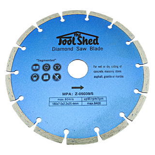 ToolShed Diamond Blade 180mm Segmented Rim
