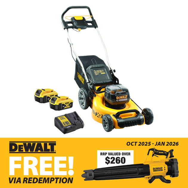 Buy DeWalt Lawn Mower 19in/430mm 36V (2x 18V) 5Ah online in New