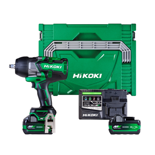 HiKOKI Cordless Impact Wrench Brushless 1/2in 1050Nm 36V Kit