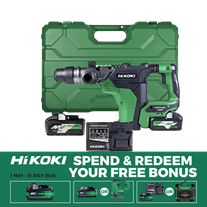 HiKOKI Cordless Rotary Hammer Drill Brushless SDS MAX 36v Kit