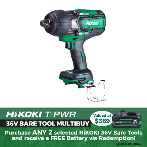 HiKOKI Cordless Impact Wrench Brushless 3/4in 1100Nm 36V - Bare Tool