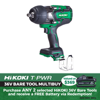 HiKOKI Cordless Impact Wrench Brushless 1/2in 1050Nm 36V - Bare Tool