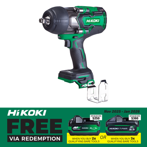 HiKOKI Cordless Impact Wrench Brushless 1/2in 1050Nm 36V - Bare Tool