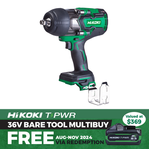 HiKOKI Cordless Impact Wrench Brushless 1/2in 1050Nm 36V - Bare Tool