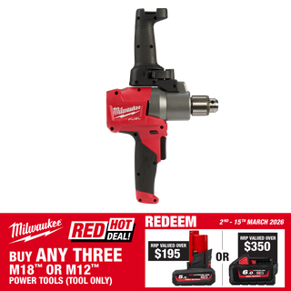 Milwaukee M18 FUEL Cordless Paddle Mixer Brushless with Chuck 18V - Bare Tool