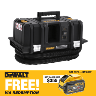 DEWALT FLEXVOLT Cordless Wet/Dry Vacuum Dust Extractor M Class 54V - Bare Tool