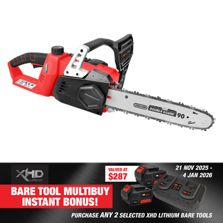 XHD Lithium Cordless Chainsaw 350mm 36V (2x 18V) - Bare Tool
