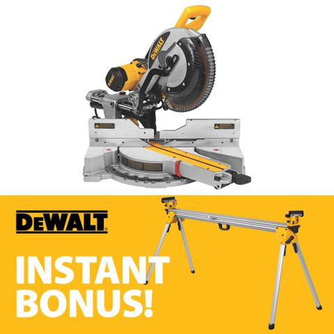 DeWalt 305mm Mitre Saw plus BONUS Stand