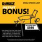 DEWALT Heavy Duty Table Saw and Stand