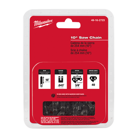 Milwaukee Chainsaw Blade 10in for M18FOPH-CSA