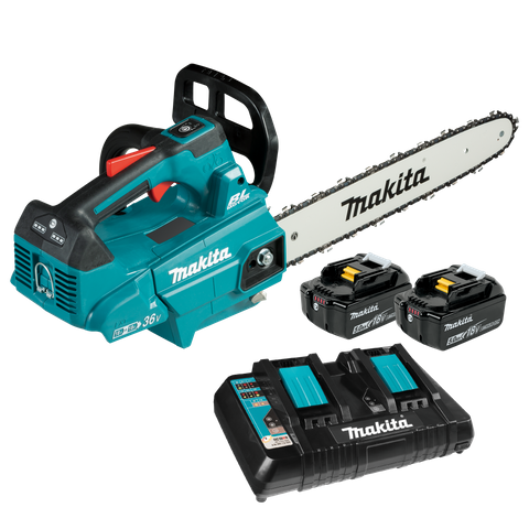 Makita LXT Cordless Chainsaw Brushless Top Handle 14in 36V (2x18V) 5Ah