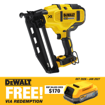 DEWALT Cordless Finish Nailer 16Ga Brushless 18v - Bare Tool