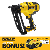 DEWALT Cordless Finish Nailer 16Ga Brushless 18v - Bare Tool