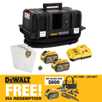 DEWALT Flexvolt Cordless Wet/Dry Vacuum Dust Extractor M Class 54v 6Ah