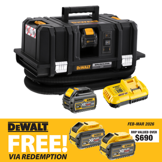 DEWALT Flexvolt Cordless Dust Extractor M Class 54v 6Ah