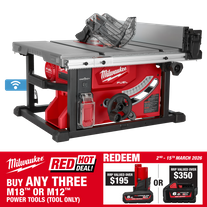 Milwaukee M18 FUEL ONE-KEY Cordless Table Saw 210mm 18V - Bare Tool