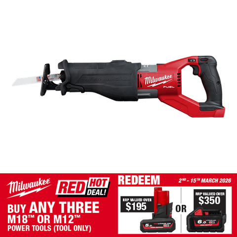 Milwaukee M18 FUEL Cordless HD Reciprocating Saw 18V - Bare Tool