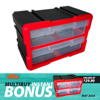 ToolShed Storage Container 2 Drawer Stackable