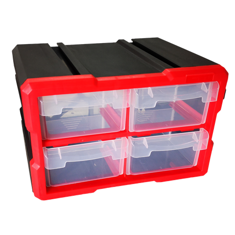 ToolShed Storage Container 4 Drawer Stackable