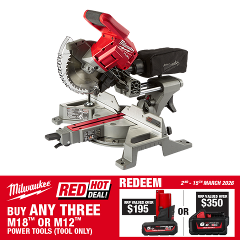 Milwaukee M18 FUEL Cordless Sliding Mitre Saw 184mm 18V - Bare Tool