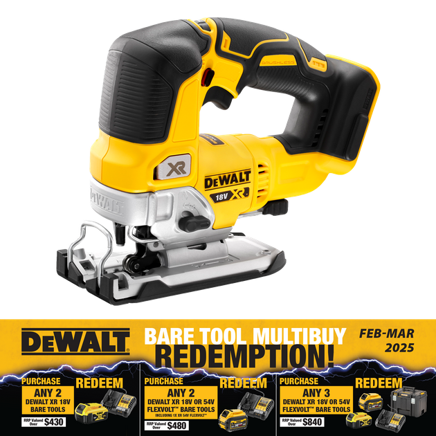 Buy DeWalt Cordless Jigsaw Brushless 18V Bare Tool online in New Zealand The ToolShed