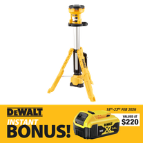 DEWALT Cordless Tripod Light LED 18V - Bare Tool