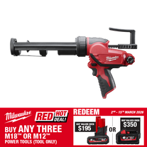 Milwaukee M12 Cordless Caulking Gun 12V - Bare Tool