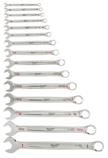 Milwaukee R&O Spanner Set Imperial 15pc