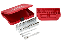 Milwaukee Socket Set 1/4in Dr Metric 28pc
