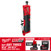 Milwaukee M12 FUEL Cordless Die Grinder Straight Shaft 12V - Bare Tool