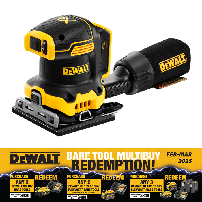 Dewalt battery store powered sander