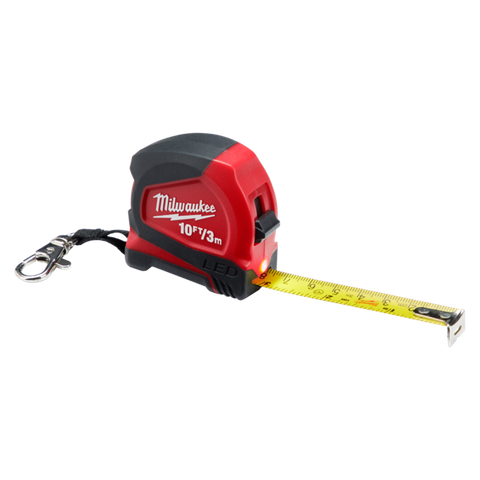 Milwaukee Tape Measure 3m/10ft Metric & Imperial with LED