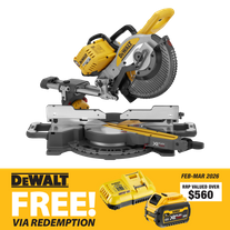 DEWALT FLEXVOLT Cordless Mitre Saw Brushless 254mm 54V - Bare Tool