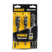 DeWalt Tri Flute Spade Bit Set 3pc