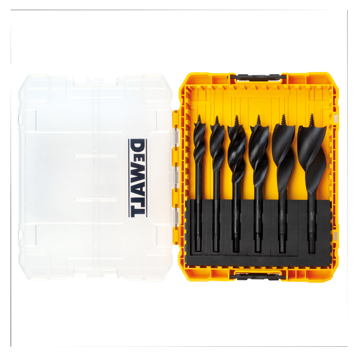 Buy DeWalt Tri Flute Spade Bit Set 6pc online in New Zealand The ToolShed