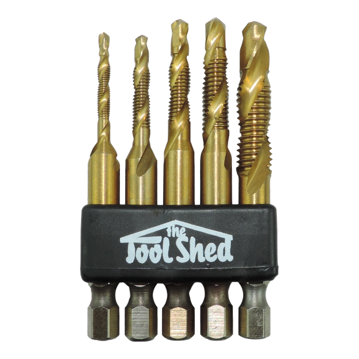 Drill and discount tap bit set