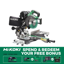 HiKOKI Cordless Mitre Saw Compound Sliding Premium 185mm 36v - Bare Tool