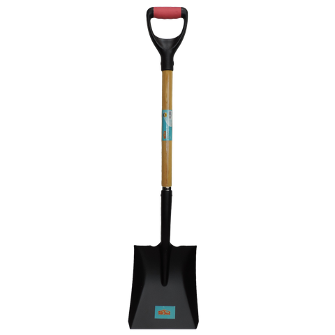 ToolShed Square Mouth Shovel with Wooden Handle