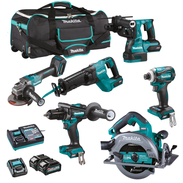 Buy Makita XGT Cordless Combo Kit Brushless 115G 6pc 40V 4Ah online in New Zealand The ToolShed