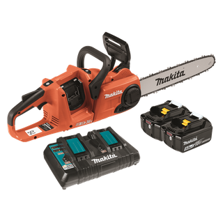 Makita LXT Cordless Chainsaw Brushless Orange 14in 36V (2x 18V) 5Ah