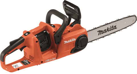 Makita LXT Cordless Chainsaw Brushless Orange 14in 36V (2x18V) - Bare Tool