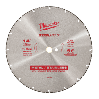 Milwaukee Steel Head Diamond Cut Off Blade 355mm
