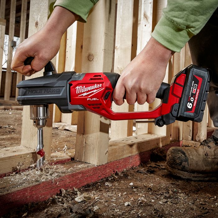 Milwaukee C18RAD-0 18V Li-Ion Cordless Right Angle Drill - Skin