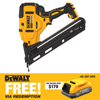 DEWALT Cordless Finish Nailer Brushless 15Ga 18v - Bare Tool