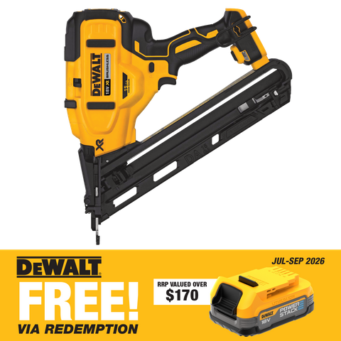 DEWALT Cordless Finish Nailer Brushless 15Ga 18v - Bare Tool