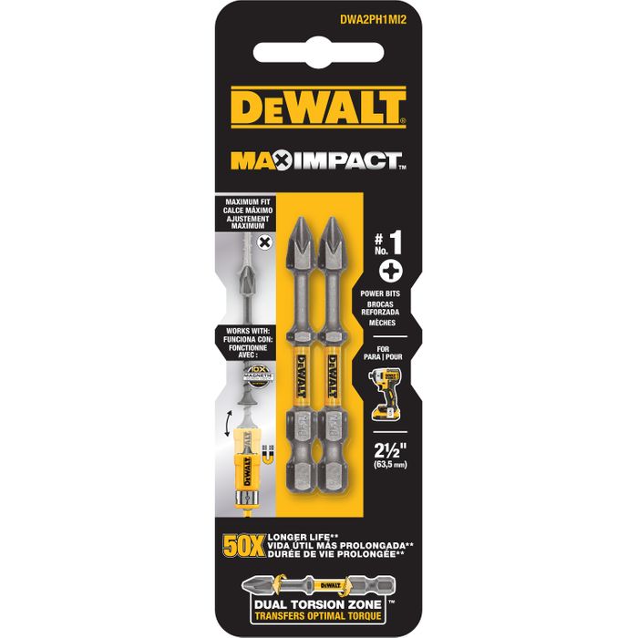 Dewalt impact screwdriver discount bits