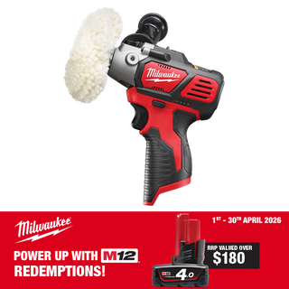 Milwaukee M12 Cordless Spot Polisher/Detail Sander 12V - Bare Tool