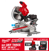 Milwaukee M18 FUEL ONE-KEY Cordless Compound Sliding Mitre Saw 305mm 18V - Bare