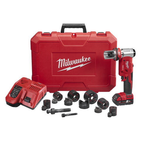 Milwaukee M18 FORCE LOGIC Knockout Tool 6T 16mm (5/8in) - 63mm (2-1/2in) 18v 2Ah