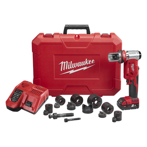 Milwaukee M18 FORCE LOGIC Knockout Tool 6T 16mm (5/8in) - 63mm (2-1/2in) 18V 2Ah